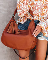 Sac hobo en similicuir Waverly - Tan